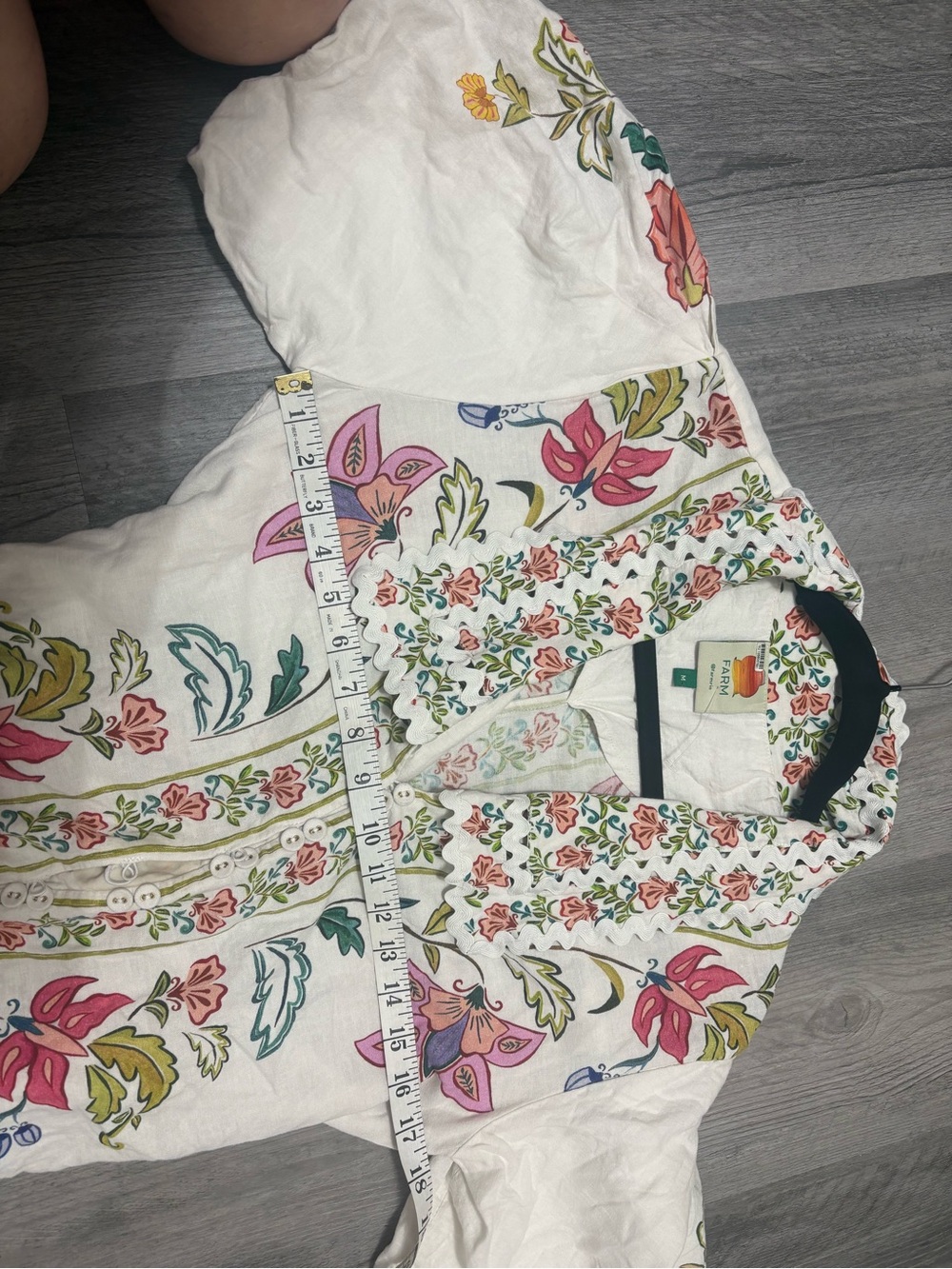 FARM Rio White Embroidered Floral Short Jumpsuit - Picture 4 of 8